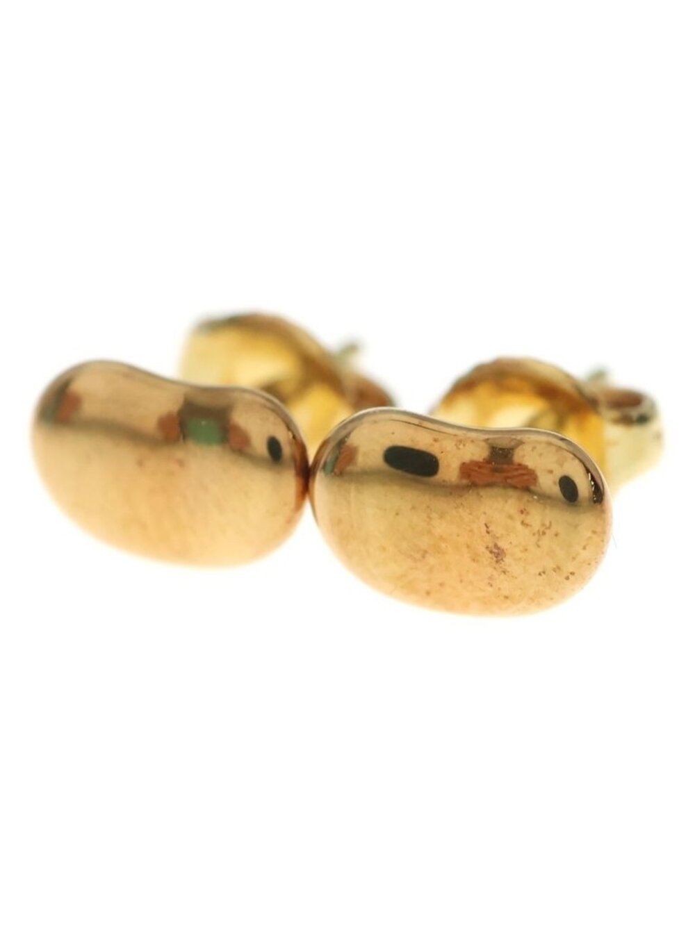 Tiffany & Co Bean Stud Earrings 18k Yellow Gold